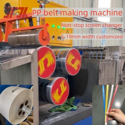 5 mm Spezialbreite Hochkapazität Pp-Gürtel Produktionslinie mit automatischem Winder und langen Länge