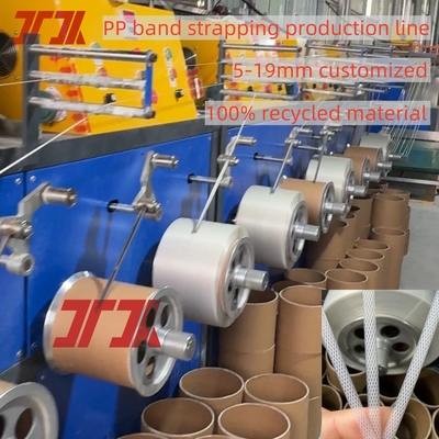 5 mm Spezialbreite Hochkapazität Pp-Gürtel Produktionslinie mit automatischem Winder und langen Länge