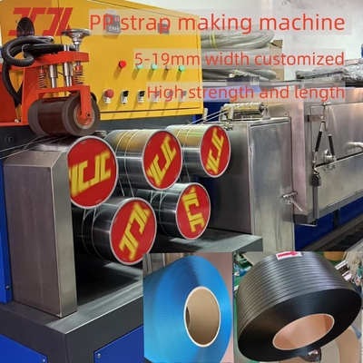5 mm Spezialbreite Hochkapazität Pp-Gürtel Produktionslinie mit automatischem Winder und langen Länge