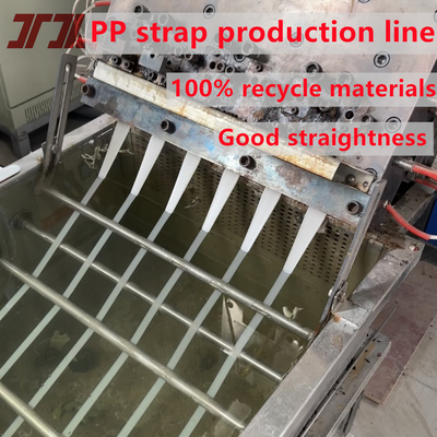 230-260Kg/h PP-Gürtelband Verpackungsgürtel Herstellungsmaschine mit halbautomatischem Wickler Herstellung von PP-Gürtel
