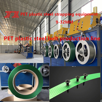 Kunststoffmaschinen PET-Bandmachmaschine PET-Plastikstahlstreifen Produktionslinie PET-Stahlstreifen Ausrüstung für 100CC Schmelzmesspumpe