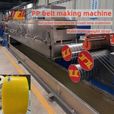 GUGAO Motor PP Verpackung Streifenherstellung Maschine mit klarem geprägtem und PLC-Speichersystem