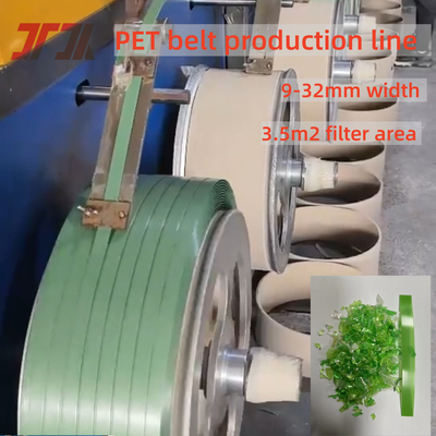 30KW Leistung PET Package Box Strap Extrusion Machinery mit 3,5m2 Filterfläche 80 Mesh