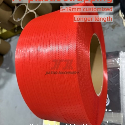 Manuelle/automatische Maschineneinführung Pp-Gurtband Polypropylen-Plastik-Gurtrollen 5-19 mm Breite individuell