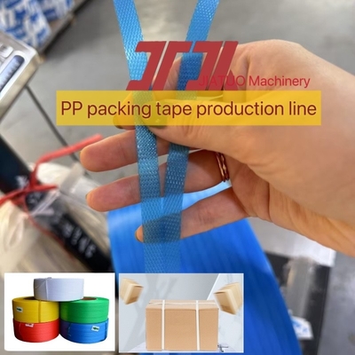 Hochgeschwindigkeits-Produktionslinie für PP-Strap-Bänder, PP-Plastik-Strap-Einrichtungen mit 100% Polypropylen neuem Material
