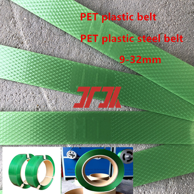 Fabrikgroßhandel 9-25mm grünes PET-Plastikband PET-Plastikstahlband mit Anwendbar auf elektrische Bandmaschine
