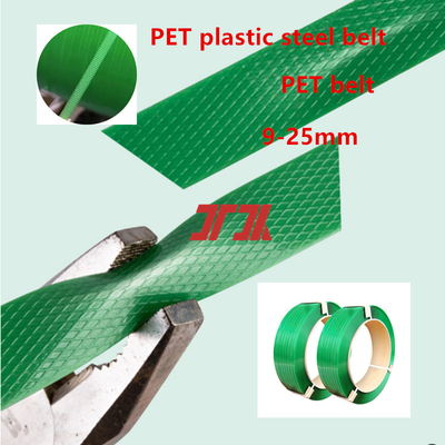 Fabrikgroßhandel 9-25mm PET-Verpackungsteppich PET-Plastikstahlband mit 100% PET-zerkleinertem Material