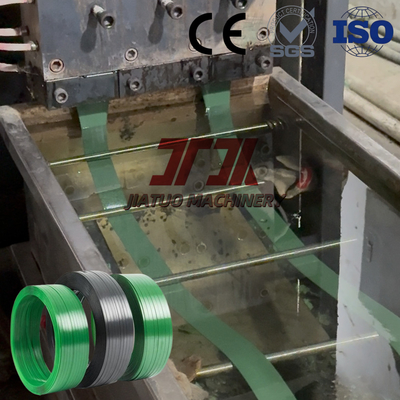 300KW 0,6 mm PET-Band-Extrusionslinie Einschneckenextruder mit SPS-Steuerung 350-950 kg