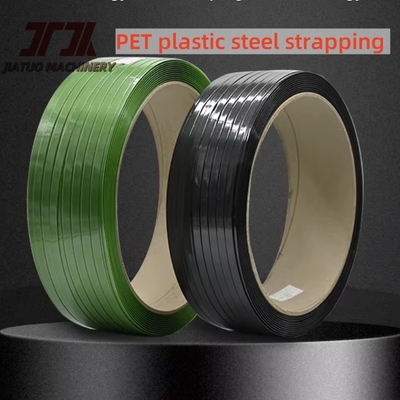 Helles Polyester PET-Umreifungsband 200 mm 406 mm Kern Logo-Druck mit guter Geradheit, Verwendung für schwere Fracht