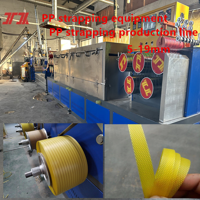 PP-Band-Produktionslinie Doppelschnecken-Sandwich-PP-Band-Ausrüstung Servo-Wickelmaschine