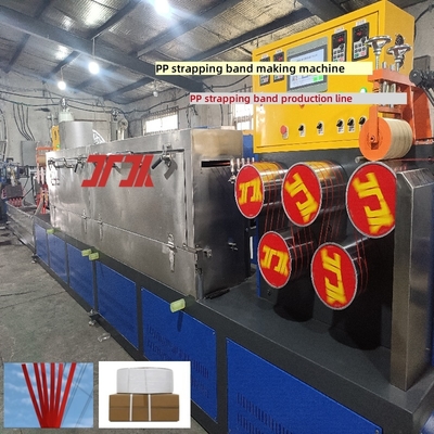 5-19mm breite PP-Bandherstellungsmaschine mit SPS-Steuerung und automatischem Aufwickler SGS CE-Zertifikat