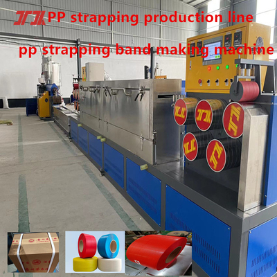 Ein-Schnecken PP-Umreifungsbandmaschine PP-Umreifungsband-Produktionslinie Servo-Umreifungsmaschine
