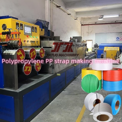 80KW Stromverbrauch PP-Gürtelmachmaschine mit GUOMAO-Reduktor und automatischem Winder