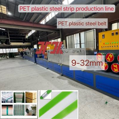90mm Schraub PET Plastikband Herstellungsmaschine PET Band Produktionslinie mit PLC-Steuerung