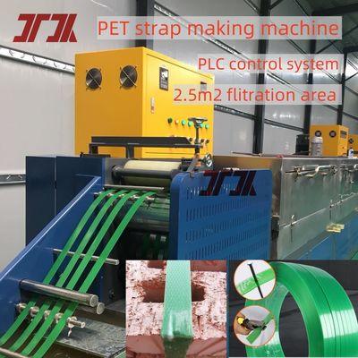 Hochgeschwindigkeit > 150 m/min Produktionslinie für PET-Streifen mit 9-32 mm Breite und automatischer Wicklung