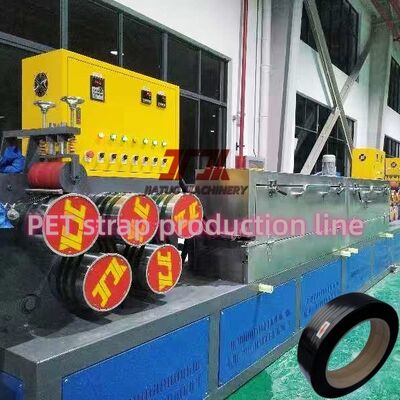 220-250 KG/h Produktion von extrudierten Banden für Haustiere aus Kunststoff mit automatischem Winder