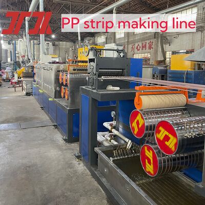 5-19mm Kunststoff PP Umreifungsband Produktions-Extrusionslinie Herstellung ±0,2mm Breitentoleranz