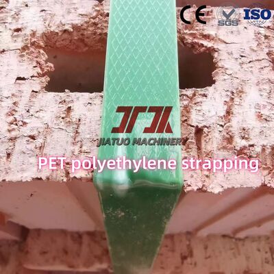 Zugkraft 1000N 19mm Breite Transparent Grün PET-Band Günstiges Verpackungsband