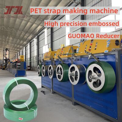 PET-Bandherstellungsmaschine 9-25 mm PET-Kunststoff-Stahlbandausrüstung für 100 % PET-Flaschenflocken