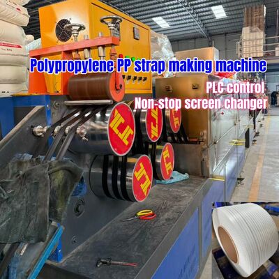 Präzise Form 5-19 mm PP Band Produktionslinie mit Non-Stop-Bildschirmwechsler