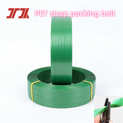 Automatisches PET-Umreifungsband grün 9 bis 25 mm PET-Verpackungsband mit glatter und ebener Oberfläche
