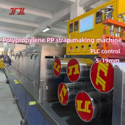 Vollautomatische Doppelschnecken-PP-Bandherstellungsmaschine mit SPS-Computersystem für hocheffiziente Produktion