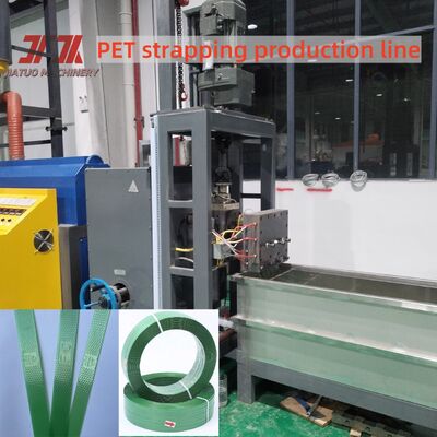Hochgeschwindigkeits->150 m/min PET-Bandproduktionslinie mit automatischer Wickelmaschine