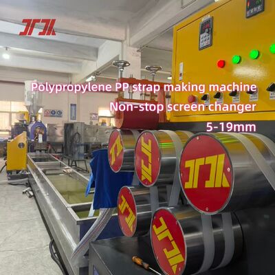 Hocheffiziente PP-Gürtel-Produktionsmaschine mit PLC-Steuerung und automatischem Bildschirmwechsler 230-260 kg/h