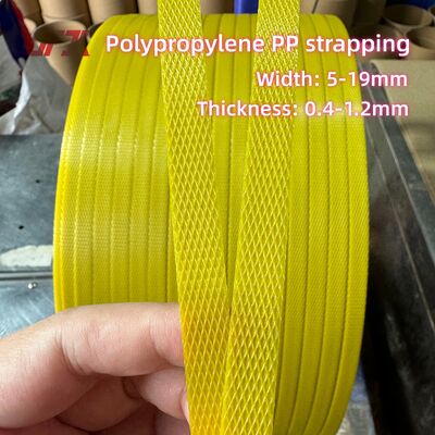 5-19 mm Breite PP-Verpackungsgürtel mit 60-300 kgf Zugfestigkeit für Kartonverpackungen