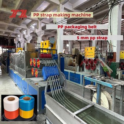 Hocheffiziente 5mm PP-Verpackungsgürtel-Produktionsanlage PP-Gürtelmachmaschine mit automatischer Steuerung