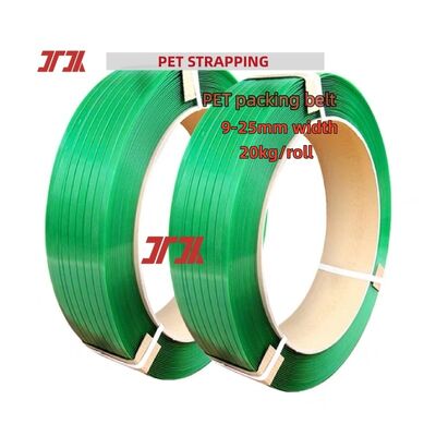 PET-Kunststoff-Stahlband 16 mm Grünes PET-Umreifungsband PET-Band für pneumatisches Umreifungsgerät