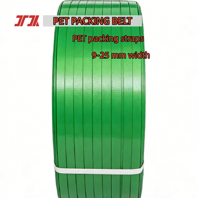 PET-Kunststoff-Stahlband 16 mm Grünes PET-Umreifungsband PET-Band für pneumatisches Umreifungsgerät