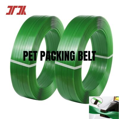 PET Kunststoff Stahl Verpackung 16mm grünes PET Umreifungsband für automatische Umreifung