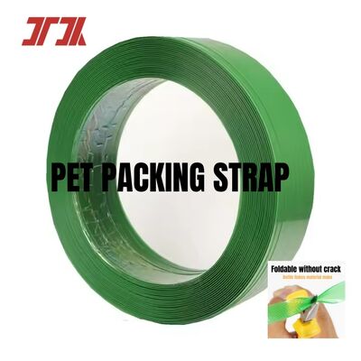 16 mm grün geprägter PET-Gürtel für automatisches Gürteln und sichere Verpackungen