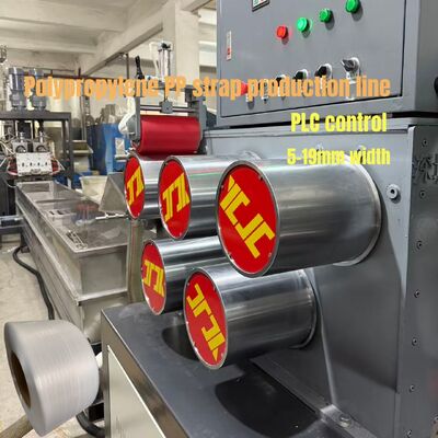 480 kg/h Hochleistungs-Polypropylen-Verpackungsband Extrusionsleitung PLC-Steuerung
