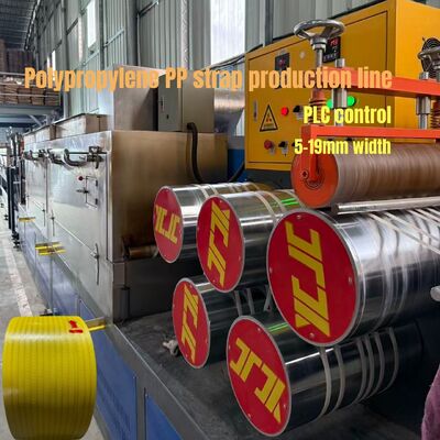 480 kg/h Hochleistungs-Polypropylen-Verpackungsband Extrusionsleitung PLC-Steuerung
