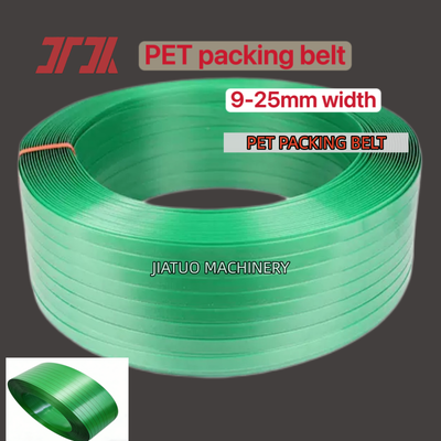 Grünes PET-Verpackungsband PET-Umreifungsband PET-Verpackungsgurt für pneumatische Umreifungswerkzeuge