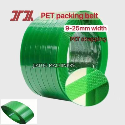 Grünes PET-Verpackungsband PET-Umreifungsband PET-Verpackungsgurt für pneumatische Umreifungswerkzeuge