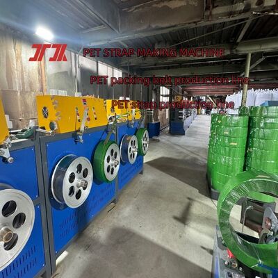 Einzelschraubende PET-Streifen-Extrusionslinie PET-Streifenrollenherstellende Maschine PP-PET-Streifenmaschine
