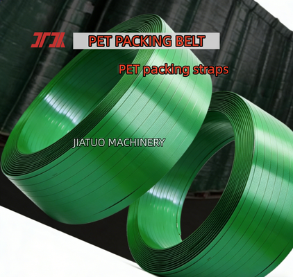 Hochgeschwindigkeits-PET-Umreifungsband 16mm grünes PET-Verpackungsband für pneumatische Umreifungsmaschinen