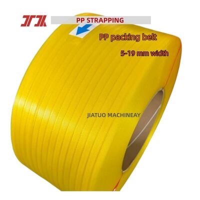 100% Polypropylene PP strapping belt 12 mm PP Strapping band for semi-automatic strapping machines