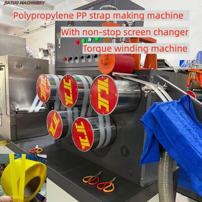 5-19mm PP Belt Extrusion Line Use Recycle Material With 200kg Material Barrel