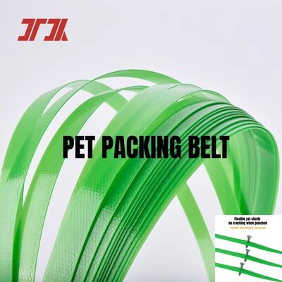 PET strapping 12mm PET packaging strap green PET strapping steel strap from 100% recycled material