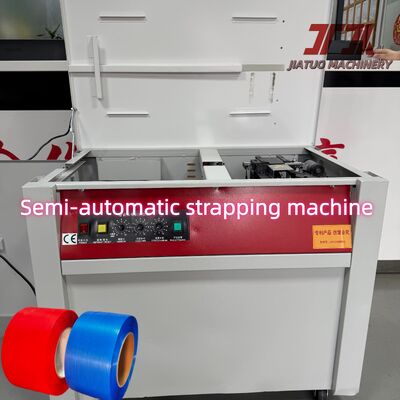 Hochwertige halbautomatische Gurtmaschine mit 60 kg maximaler Spannung und 2,5 Sekunden/Kanal Bindgeschwindigkeit mit Schneider-Kontakter