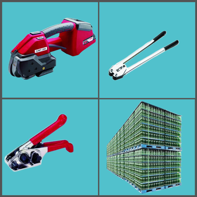 Batteriebetriebene Handumreifungsmaschine für 1/2“ - 3/4" Polypropylen-Gurtung