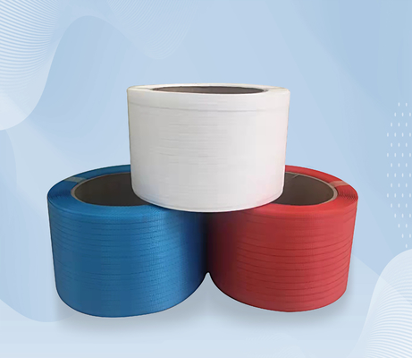 Aufgeteiltes beständiges 32mm Fracht-Plastikverpackungs-Gurt HAUSTIER, das Rolle gurtet
