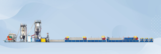 Einzelne Schraube 3pcs HAUSTIER Bügel-Verdrängungs-Linie, die Rollenproduktionsmaschine gurtet