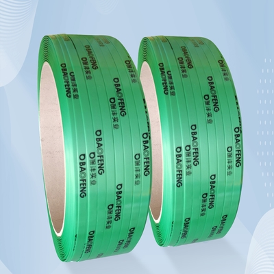 Gesponnener prägeartiger Polyester-Plastikverpackungs-Gurt gurten 9.0mm 12mm Breite
