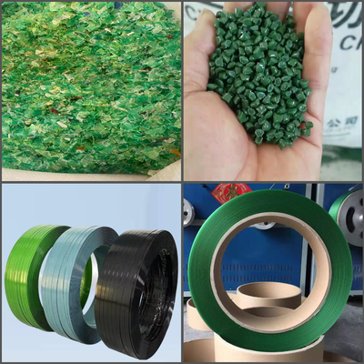 110 mm Einzelschraub-PET-Streifen-Extrusionslinie mit PLC-Steuerung und automatischem Winder
