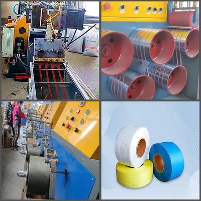 Plastiktragriemen-Extruder-Linie pp. gurten die Herstellung Maschine der großen Verdrängung